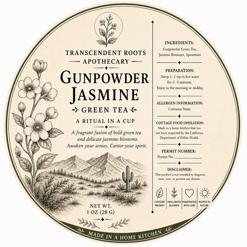 Gunpowder Jasmine Green – Loose Leaf Herbal Tea