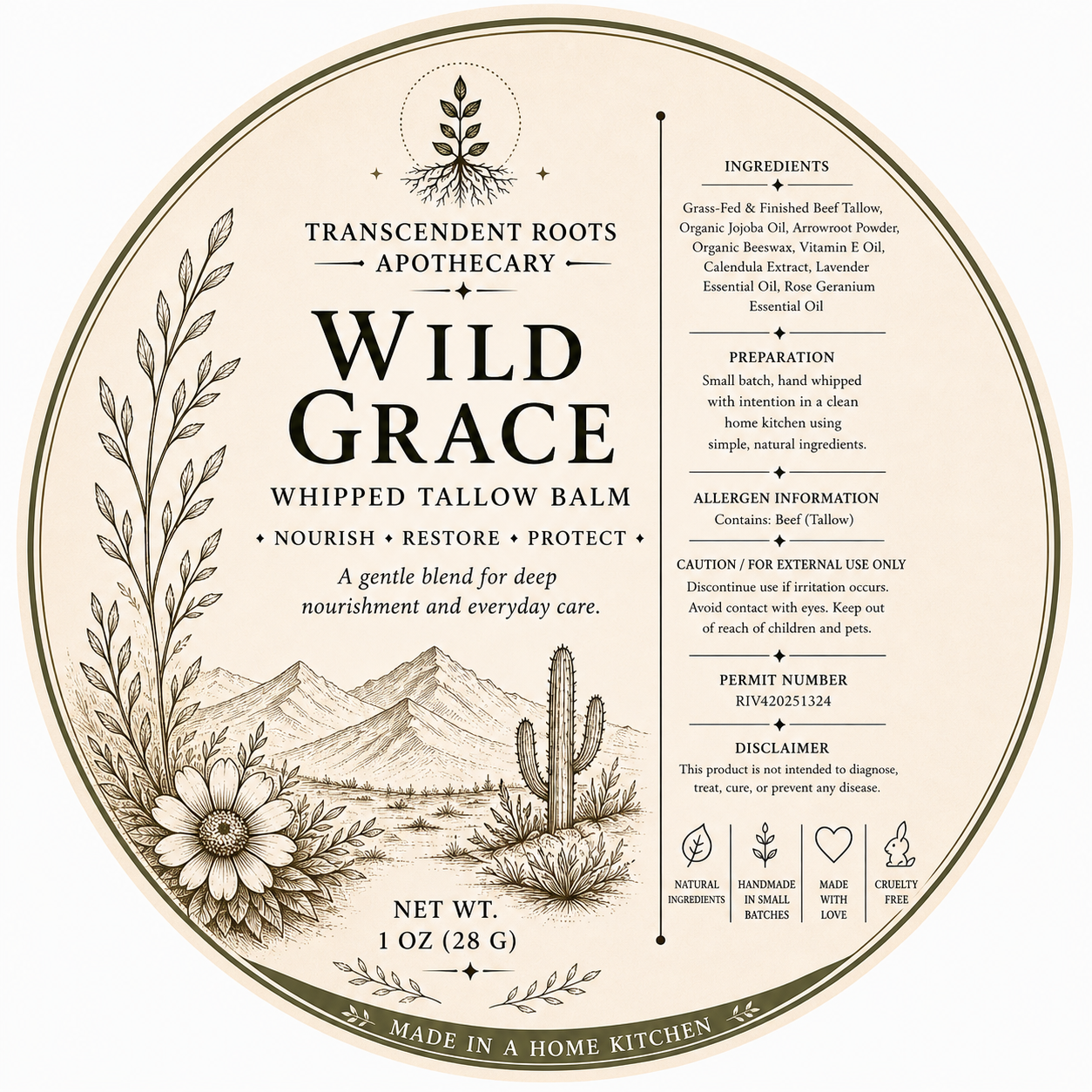 Wild Grace Whipped Tallow Balm